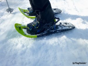 The Blue Bar Is the Heel Lift for the Snowshoe