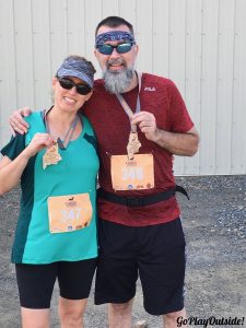 Frosty and Magoo after Running the Caribou Half Marathon