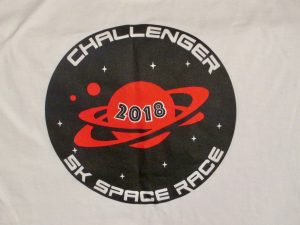 Logo from the Challenger 5K Space Race Shirt