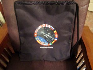 The Space Race Drawstring Backpack Swag Bag