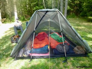 Our Tent at the Blueberry Cove Camp