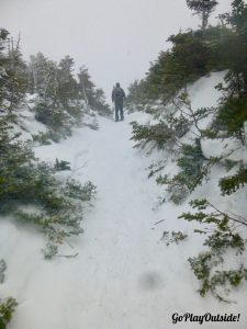 Heading for the Summit Just past the Medical Hut