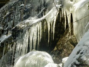 Icicle Covered Rock Ledges Little Moose Mountain