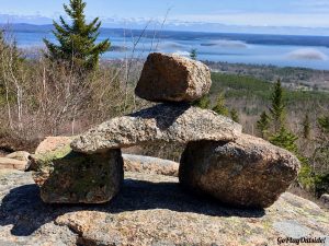 Cairn on the North Ridge Trail Cadillac Mountain Acadia National Park Maine