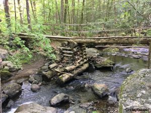 A Bridge over a Stream on the Appalachian Trail New York State