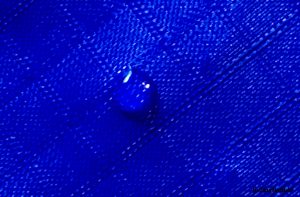 A Drop of Water Beaded up on Rain Kilt