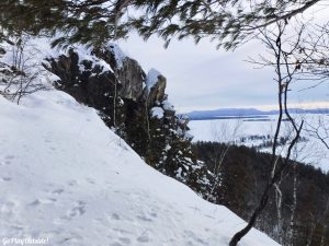 Mount Kineo Rockwood Greenville Moosehead Lake Winter Hiking Indian Trail