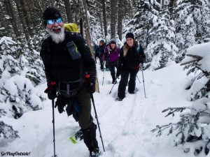 Bangor Outdoor Club Number Four Mountain Frenchtown Maine Snowshoeing