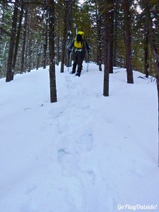 Winter Hike Eagle Rock Moosehead Lake Region Greenville Maine Snowshoe Pinnacle Pursuit