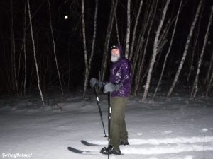 Full Moon Moonlight Backcountry Ski Maine