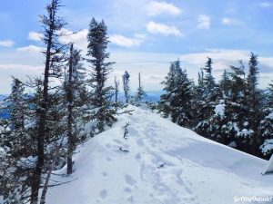 Big Moose Mountain Winter Hike Ski Snowshoe Greenville Moosehead Lake Region