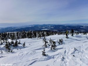 Saddleback Mountain The Horn Rangeley Area Butt Sledding Winter Maine 4000 Footer Appalachian Trail