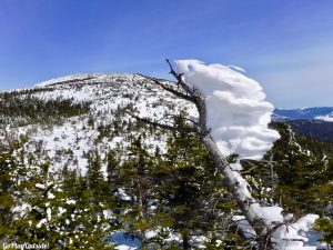 Saddleback Mountain The Horn Rangeley Area Butt Sledding Winter Maine 4000 Footer Appalachian Trail