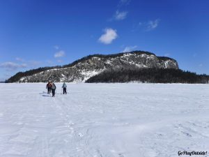 Mount Kineo Rockwood Greenville Moosehead Lake Area Maine Snowshoe Winter Hiking