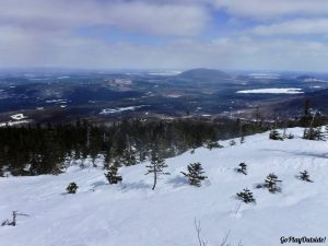 White Cap Mountain Whitecap 100 Mile Wilderness Moosehead Lake Region Greenville Maine Moosehead Pinnacle Pursuit Snowshoeing Winter Hiking 