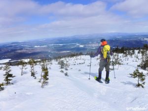 White Cap Mountain Whitecap 100 Mile Wilderness Moosehead Lake Region Greenville Maine Moosehead Pinnacle Pursuit Snowshoeing Winter Hiking 