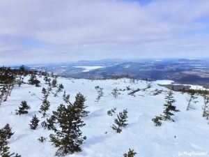 White Cap Mountain Whitecap 100 Mile Wilderness Moosehead Lake Region Greenville Maine Moosehead Pinnacle Pursuit Snowshoeing Winter Hiking 