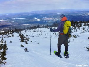 White Cap Mountain Whitecap 100 Mile Wilderness Moosehead Lake Region Greenville Maine Moosehead Pinnacle Pursuit Snowshoeing Winter Hiking 