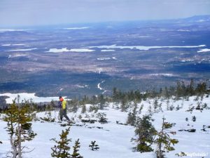 White Cap Mountain Whitecap 100 Mile Wilderness Moosehead Lake Region Greenville Maine Moosehead Pinnacle Pursuit Snowshoeing Winter Hiking 