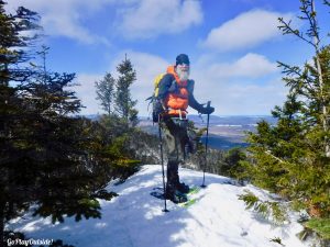 White Cap Mountain Whitecap 100 Mile Wilderness Moosehead Lake Region Greenville Maine Moosehead Pinnacle Pursuit Snowshoeing Winter Hiking 