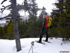 Little Moose Mountain Greenville Moosehead Lake Area Hiking Snowshoeing Winter