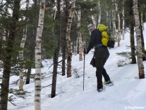 Burnt Mountain Burnt Hill Sugarloaf Carrabassett Valley Maine Snowshoe Hiking Winter