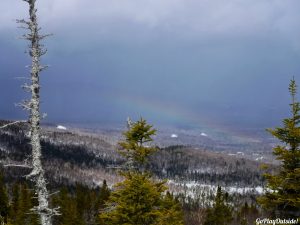 Burnt Mountain Burnt Hill Sugarloaf Carrabassett Valley Maine Snowshoe Hiking Winter