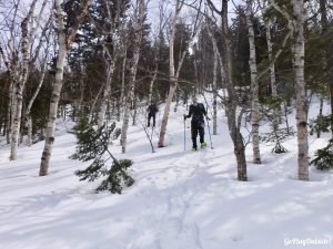 Burnt Mountain Burnt Hill Sugarloaf Carrabassett Valley Maine Snowshoe Hiking Winter