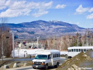 Burnt Mountain Burnt Hill Sugarloaf Carrabassett Valley Maine Snowshoe Hiking Winter