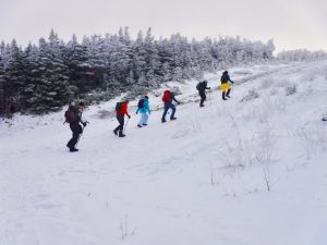 Bangor Outdoor Club Saddleback The Horn Winter Hike Rangeley Maine 