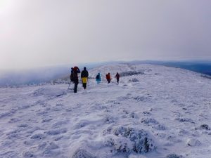 Bangor Outdoor Club Saddleback The Horn Winter Hike Rangeley Maine 