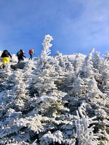 Bangor Outdoor Club Saddleback The Horn Winter Hike Rangeley Maine 