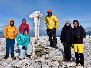 Bangor Outdoor Club Saddleback The Horn Winter Hike Rangeley Maine 