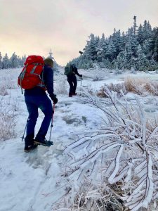 Bangor Outdoor Club Saddleback The Horn Winter Hike Rangeley Maine 