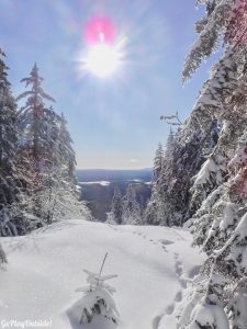 Greenville Moosehead Lake Area Little Moose Mountain Winter Snowshoe