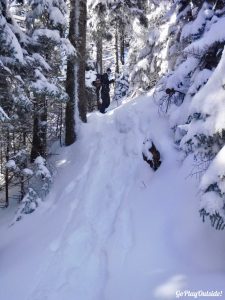 Greenville Moosehead Lake Area Little Moose Mountain Winter Snowshoe