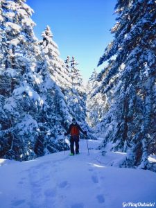 Greenville Moosehead Lake Area Little Moose Mountain Winter Snowshoe