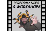Performances, workshops and presentations offered by Robert